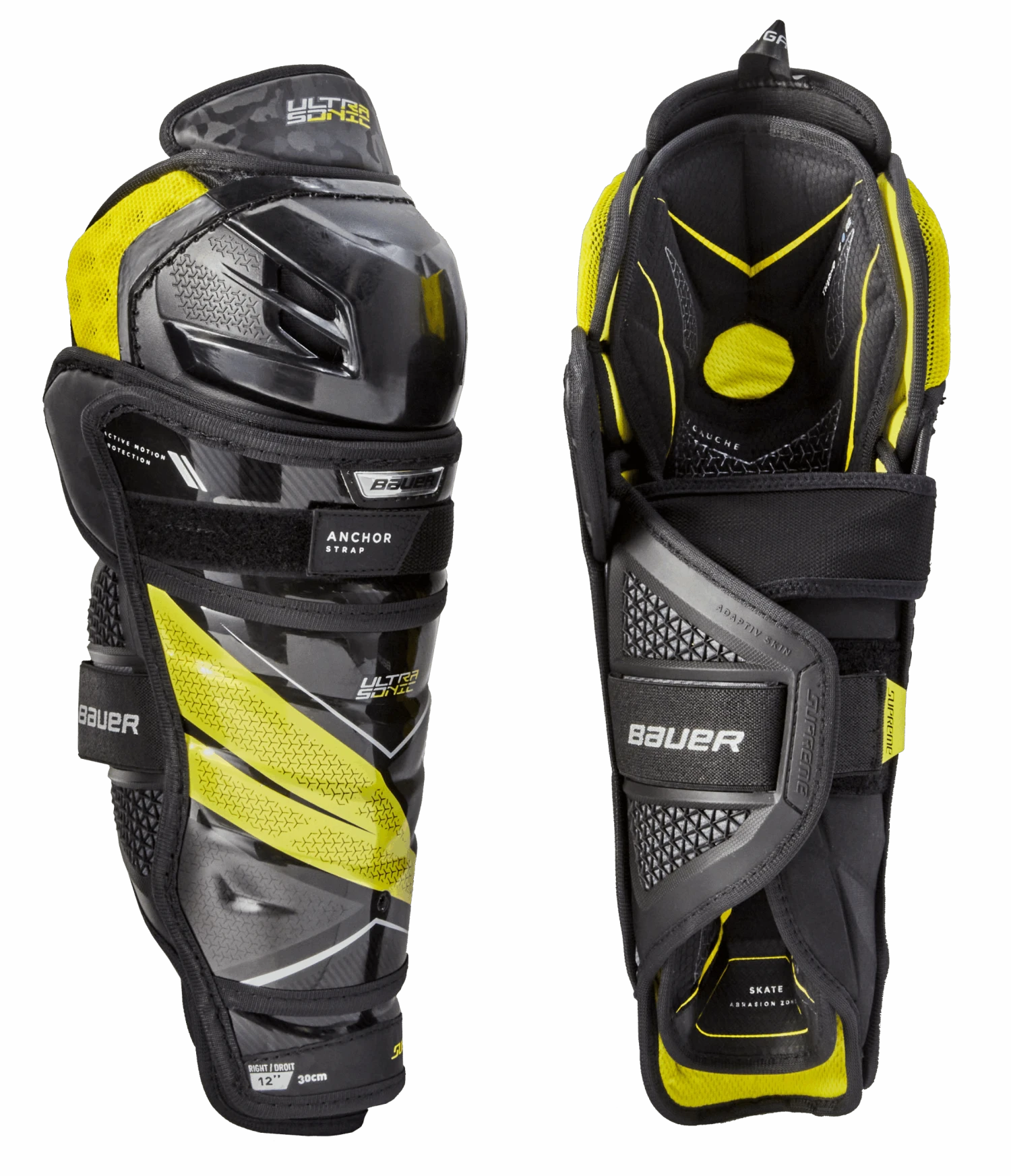 Bauer Supreme Ultrasonic Intermediate Shin Guards 3 Bauer Supreme Ultrasonic Intermediate Shin Guards