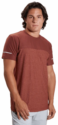 Bauer Fleece Colour Block Training Tee Adult -Pro Hockey Gear 1059671 Rust 2263