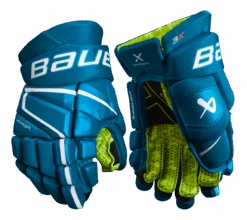 Bauer Vapor 3X Junior Hockey Gloves 20 Bauer Vapor 3X Junior Hockey Gloves -Pro Hockey Gear 3X JR FRONT BLU1