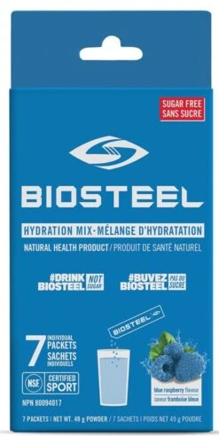 BioSteel High-Performance Sports Hydration Mix (7 Count) 9 BioSteel High-Performance Sports Hydration Mix (7 Count) -Pro Hockey Gear 630614 CAN 20Biosteel Hydration 20Mix Blue 20Raspberry 7CT Front