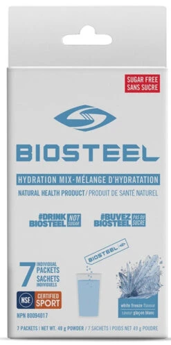 BioSteel High-Performance Sports Hydration Mix (7 Count) 11 BioSteel High-Performance Sports Hydration Mix (7 Count) -Pro Hockey Gear 630617 CAN 20Biosteel Hydration 20Mix White 20Freeze 7CT Front