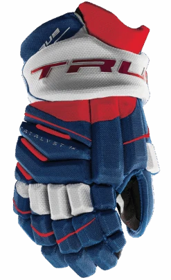 True Hockey True Catalyst 7X Junior Hockey Gloves 16 True Hockey True Catalyst 7X Junior Hockey Gloves -Pro Hockey Gear CT7xGlove Red White Blue