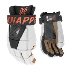Knapper AK5 Ball Hockey Gloves 19 Knapper AK5 Ball Hockey Gloves -Pro Hockey Gear Knapper Gants AK5 blanc noir corail 600x600 1