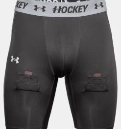 Under Armour Men's Hockey Compression Shorts 12 Under Armour Men's Hockey Compression Shorts -Pro Hockey Gear PS1356493 010 HF