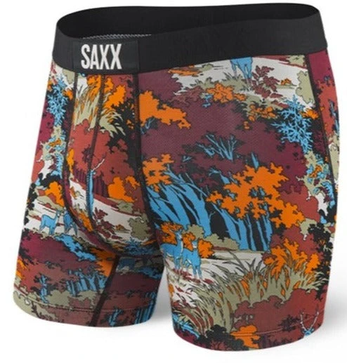 SAXX Vibe Boxer Modern Fit Red Deep Woods 3 SAXX Vibe Boxer Modern Fit Red Deep Woods