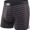 SAXX Vibe Boxer Modern Fit Black Gradient Stripe 1 SAXX Vibe Boxer Modern Fit Black Gradient Stripe -Pro Hockey Gear SXBM35 GRS