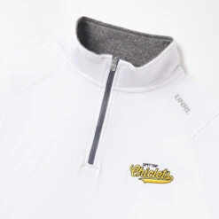 Spittin' Chiclets X UNRL Script Elite Quarter Zip 11 Spittin' Chiclets X UNRL Script Elite Quarter Zip -Pro Hockey Gear UNRL 0001 SPITTIN CHICLETS SCRIPT ELITE QUARTER ZIP II white DETAIL 17cd84e1 0caf 4908 8a00 bf59e3860148
