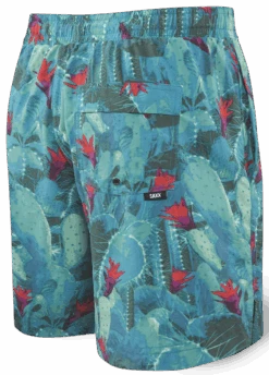 SAXX Cannonball 2n1 Short Green Cactus 5 SAXX Cannonball 2n1 Short Green Cactus -Pro Hockey Gear saxx cannonball 2n1 short purple green cactus back