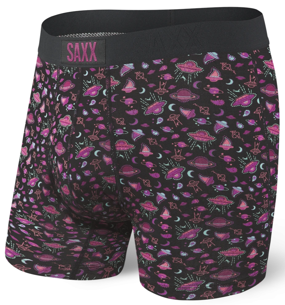 SAXX Ultra Boxer Fly Black Spaceship Paisely 3 SAXX Ultra Boxer Fly Black Spaceship Paisely
