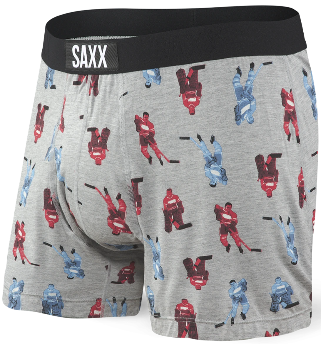 SAXX Vibe Boxer Brief Grey Table Hockey 3 SAXX Vibe Boxer Brief Grey Table Hockey