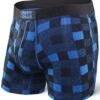 SAXX Vibe Boxer Modern Fit Royal Lumberjack Plaid 2 SAXX Vibe Boxer Modern Fit Royal Lumberjack Plaid -Pro Hockey Gear sxbm35 lrb f