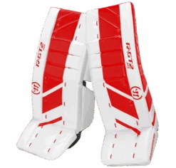 Warrior Ritual GT2 Junior Goalie Pads (w/ Knee Pads) -Pro Hockey Gear warrior ritual gt2 junior goalie pads white red